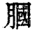膕(印刷字体·清·康熙字典)